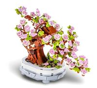 Bonsai Tree Building Set, 462 Pieces Mini Cherry Blossom Tree Building Set, Artificial Plant Model Toy for Desk Home Decor, Gift Idea for Adults and Nature Lovers