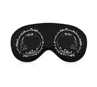 Bonsai Tree in Enso Circle Birds Eye Mask for Sleeping Blackout Night Blindfold with Adjustable Strap for Men Women Travel Yoga Nap
