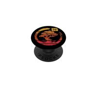 Bonsai Tree Japan Enso Zen Circle Retro Vintage Sunset PopSockets Adhesive PopGrip