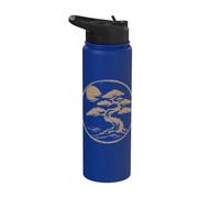 Bonsai Tree Japan Zen Meditation Buddhist Harmony Spiritual Stainless Steel Insulated Water Bottle
