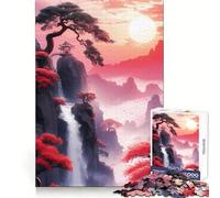 Bonsai Tree Jigsaw Puzzles for Adults 1000 Pieces Sharp Memory Restful Pleasure Neat Edges Memorable Gift (38X52CM)