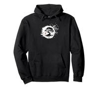 Bonsai Tree Silhouette Cherry Blossom Zen Japanese Art Pullover Hoodie