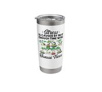 Bonsai Tree Stress is Caused By Not Enough Time with Bonsai Stainless Steel Insulated Tumbler