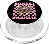 Bonsai Whisperer Tree Japanese Zen Girl Mom Coquette Bow PopSockets PopGrip for MagSafe