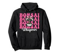Bonsai Whisperer Tree Japanese Zen Girl Mom Coquette Bow Pullover Hoodie