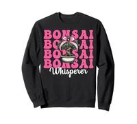 Bonsai Whisperer Tree Japanese Zen Girl Mom Coquette Bow Sweatshirt
