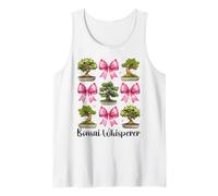 Bonsai Whisperer Tree Japanese Zen Girl Mom Coquette Bow Tank Top