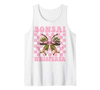 Bonsai Whisperer Tree Japanese Zen Girl Mom Coquette Bow Tank Top