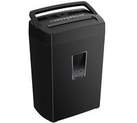 Bonsaii 12-Sheet Cross Cut Paper Shredder, Home Heavy Duty Shredder, 5-Minute Continuous Shredding, Shreds Credit Cards, Mails & Staples, 21L Bin with