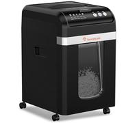 Bonsaii 200-Sheet Auto-Feed Shredder, P-4 Micro-Cut, 60-Min Continuous Run, 31L Bin, Heavy-Duty Low Noise Shredder with 12pcs Lubricant Sheets for Office Use, C283-A