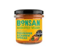 Bonsan Organic Vegan Cashew Bell Pepper Pate, 130g (Pack of 6)