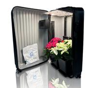 Bonsanto XL Suitcase Complete Set - 74cm Grow Box with 95L Space for Herbs & Chillies, 35W Full Spectrum LED, SILENT Carbon Filter, USB Fan, 2 x 3.2L Pots - Flame-Retardant Polycarbonate, CE