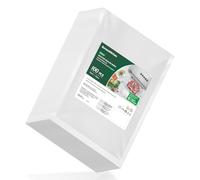 Bonsenkitchen 100 Bags 15 x 25 cm Vacuum Food Sealer Bags Embossed Food Preserving Sous Vide for Food Saver, Commercial Grade Textured Food Vacuum Sealer Bag, VB3204