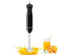 Bonsenkitchen Hand Blender, 2 Speeds Immersion Blender Handheld, Stick Blender Electric with Stainless Steel Blade for Making Baby Food, Soups, Sauce, HB3201 (Black)