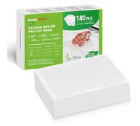 Bonsenkitchen Professional Vacuum Sealer Bags, 180 Pcs 20 x 30 cm Vacuum Sealer Bags for All Vacuum Sealer & Food Vacuum Sealer Devices, Boil-Proof and Sous Vide Freezer Bags, BPA-Free, VB33