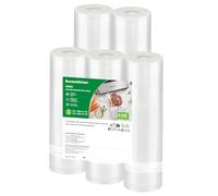 Bonsenkitchen Vacuum Bags for Food, 2 Rolls 28cm×300cm & 3 Rolls 20cm×300cm