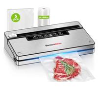 Bonsenkitchen Vacuum Sealer Machine, 5 Modes, Built-in Cutter & Bag Storag