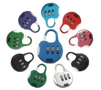 Bonsicoky 10 Pcs Digit Combinations Padlock, Multicolor Mini Combination Lock for School Locker Gym Suitcase, Zinc Alloy Small Resettable Number Lock for Backpack Toolbox