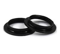 Bonsicoky 2 PCS Lamp Shade Collar Rings - E27 Light Socket Collar Ring - Black Lamp Shade Retainer Rings Replacement Adapter - ID: 39mm/1-1/2