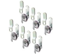 Bonsicoky 6 Pcs 5/8 Inch Thumb Operated Offset Cabinet Cam Lock, Keyless Compartment Lock Latch for Cabinet Mailbox Drawer RV Compartment Door, Suitable Maximum Door Thickness: 1-1/5" (30 mm)