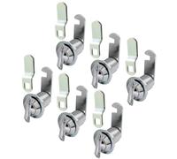 Bonsicoky 6 Pcs 5/8 Inch Thumb Operated Offset Cabinet Cam Lock, Keyless Compartment Lock Latch for Cabinet Mailbox Drawer RV Compartment Door, Suitable Maximum Door Thickness: 1" (25 mm)