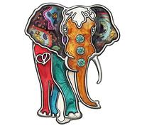 BONSNY Alloy Rhinestone Jungle Elephant Brooch Enamel Pins Jewellery for Women Girls Dress Scarf Accessories Gift (Multicolour)