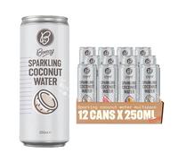 Bonsoy Sparkling Coconut Water | 4x Watermelon, 4x Passionfruit & 4x Original |12 x 250ml | Cans Lightly Fizzy Flavoured Coconut Water | No Added Sugar | Refreshing & Healthy Sparkling Drink