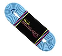 Bont Skates Waxed Laces - Roller Figure Inline Hockey Derby Quad Skate Shoes - 6mm & 8mm - 47" 71" 79" 96" 108" -Tickle Blue blue Size: 6mm Wide / 96 inch / 245cm