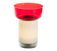 Bontá Portable Lamp Red With Glass Bowl