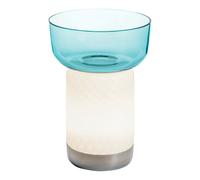 Bontá Portable Lamp Turquoise With Glass Bowl