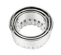 Bontannd 3pcs Stainless Steel Dumpling Wrapper Mold Baking Kitchen Doughnut Muffin Scone Sandwich Bread Crust Cutter Tools