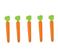 Bontannd 5pcs Food Sealing Clip Cartoon Orange Carrot Shape Moisture-proof Closure Clamp for Food Fresh Keeping