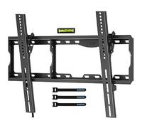 BONTEC TV Wall Bracket for 17-86 Inch TVs, Tilt TV Wall Mount, Up to 75 kg | Max VESA 600x400 mm, heavy duty, LED LCD OLED plasma flat curved screens, spirit level, cable ties, universal compatibility