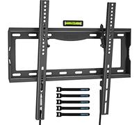 BONTEC TV Wall Mount Bracket for 26-65 inch LCD/LED/OLED Flat/Curved TVs, VESA 400x400mm, Full Motion & Tilting Slim Design up to 55kg, Fits Most TVs, Bubble Level and Cable Ties Included