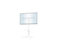 BONTEC Universal Floor TV Stand for 30-70 inch LED OLED LCD Plasma Flat Curved Screens, Height Adjustable Tall TV Stand with 2-Tier Tempered Glass