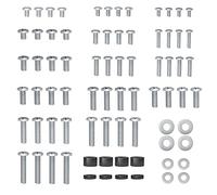 BONTEC Universal TV Mounting Hardware Kit, Compatible with TVs Up to 80 Inch, Includes M4, M5, M6, M8 Screws, Washers & Spacers, Works with TV Wall Bracket, Monitor Stand, VESA Mount, Silver