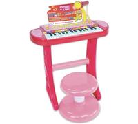 Bontempi 13 3671 Electronic Organ with Legs, Microphone and Stool I Girl, Multi-Color