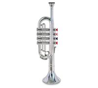 Bontempi 32 3802 4 Notes Trumpet in Blister, Multi-Color