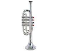 Bontempi 32 3831 4 Notes Silver Trumpet, 37 cm, Multi-Color, 38 cm