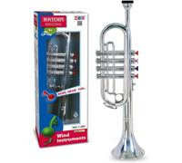 Bontempi 32 4231 4 Notes Silver Trumpet, 42cm, Multi-Colour, Aged 3+