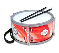 Bontempi | BeatMaster Double Membrane Drum with Shoulder Strap and 25 cm Chopsticks for a Complete Rhythmic Experience, Red, 25 x 25 x 12 cm
