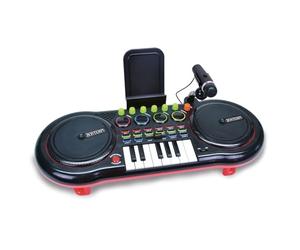 Bontempi - DJ-mixer with microphone and keyboard (181000), Multicoloured, 53.5 x 23 x 22 cm