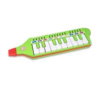 Bontempi Green Melodica, Blasharmonika with 10 Buttons (C-E) 310 mm, Musical Toy for Children from 3 Years