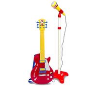 Bontempti Electronic Rock Guitar With Stage Microphone Red