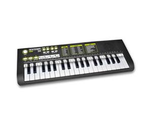 Bontempi | KeyRhythm 37 Keys Digital Keyboard, 2 cm Pitch with Learning Function, Headphone Socket, USB-C, 544 x 184 x 54 mm, for Kids and Beginners