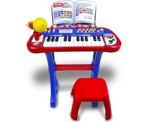 Bontempi MiniKeyFun: Keyboard 24 Keys Toy with Microphone and Stool for Small Musicians 400 x 400 x 570 mm