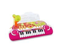 Bontempi | MiniMelody: 24-Key Electronic Toy Keyboard with Microphone for Small Musicians, Pink, 333 x 222 x 125 mm