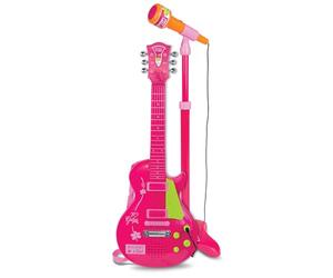 Bontempi - Pink electronic rock guitar with microphone (245872), 24 5832