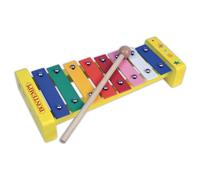 Bontempi RainbowChimes: Xylophone with 8 Coloured Metallic Notes for Sparkling Melodies, 240 x 110 x 45 mm