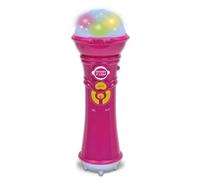 Bontempi - Record&Play Mic-Microphone with Record and Play Function to Explore Your Voice Creativity, 72 x 72 x 210 mm, Pink, 41 2772